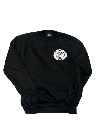 Blue World Black Crewneck